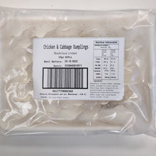 Load image into Gallery viewer, Chicken & Cabbage Dumplings - 2 Packets, 30 Pieces Per Packet