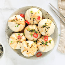 Load image into Gallery viewer, Pork & Veggie Steamed Buns 50g - 2 Packets, 12 Pieces Per Packet