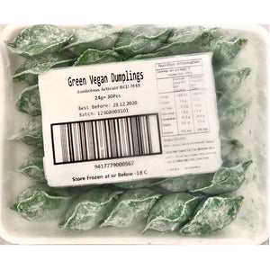 Spirulina Green Vegan Dumplings - 2 Packets, 30 Pieces Per Packet