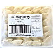 Load image into Gallery viewer, Pork &amp; Cabbage Dumplings - 2 Packets, 30 Pieces Per Packet
