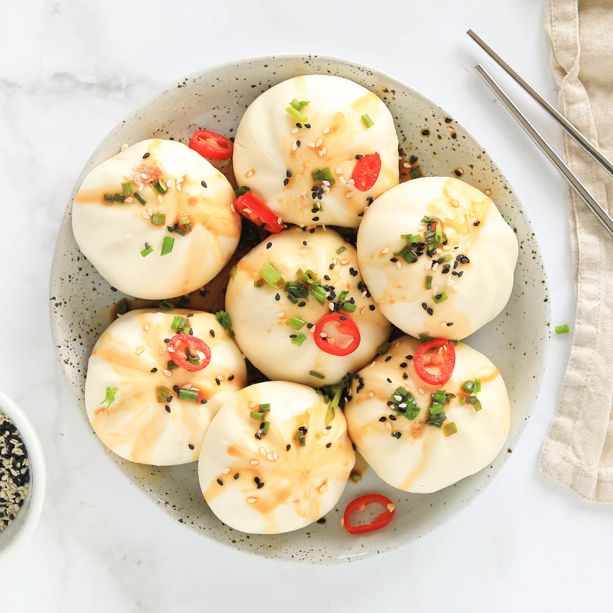 JUICY PORK & VEGGIES 50g×12袋 2箱 Pork & Veggie Steamed Buns 50g - 2 Packets, 12 Pieces Per