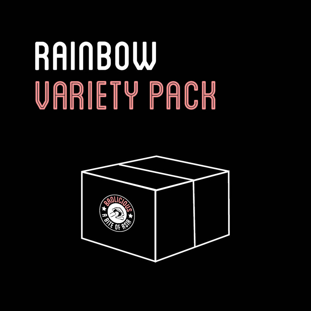 Rainbow Dumplings Variety Pack (4 Packets -  120 Pieces)